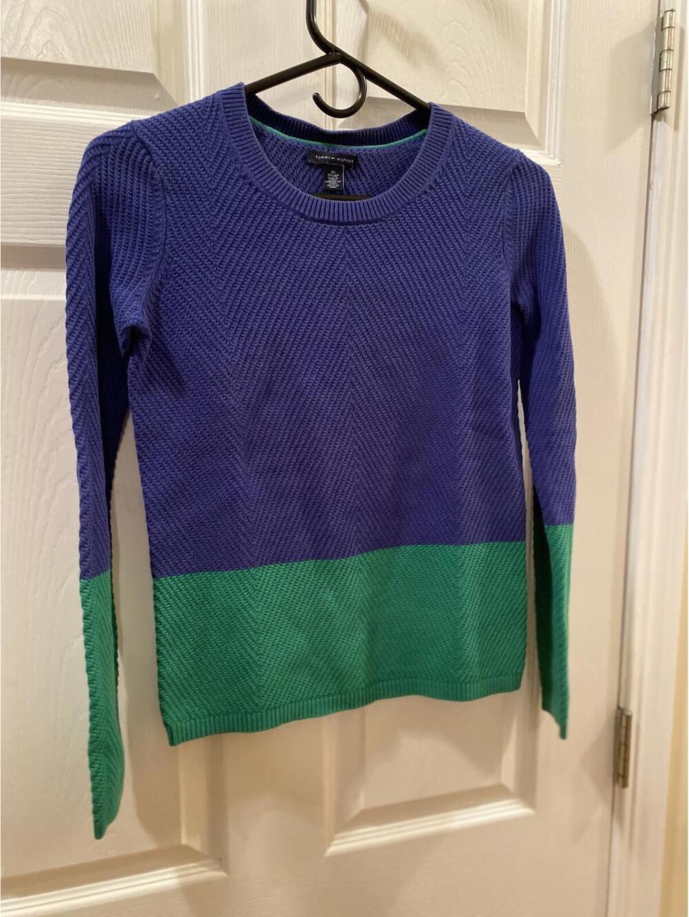 Tommy Hilfiger Women's Colorblock Sweater Size XS